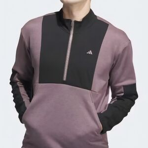 💋Adidas Black and Purple Quarter-Zip Top💋